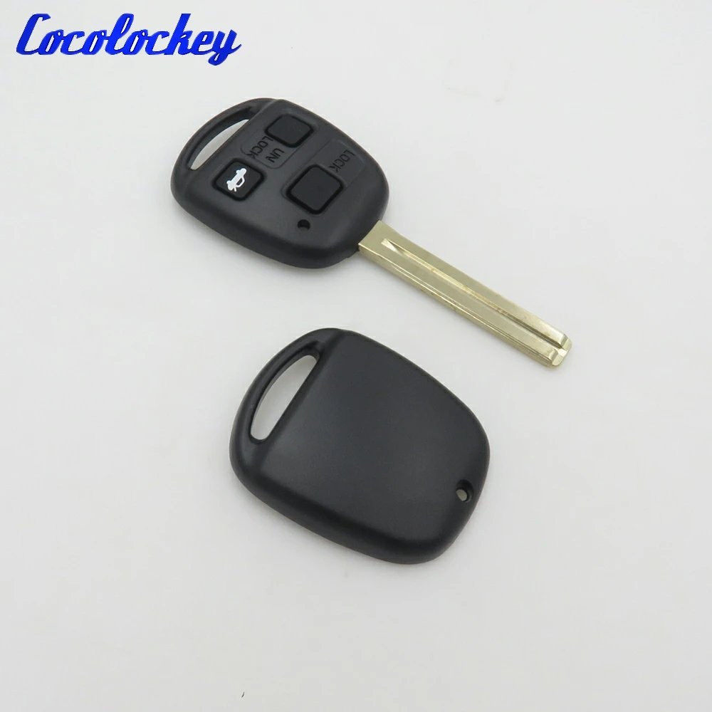 Cocolockey корпус дистанционного ключа подходит для TOYOTA 3 Длина кнопки 46 мм