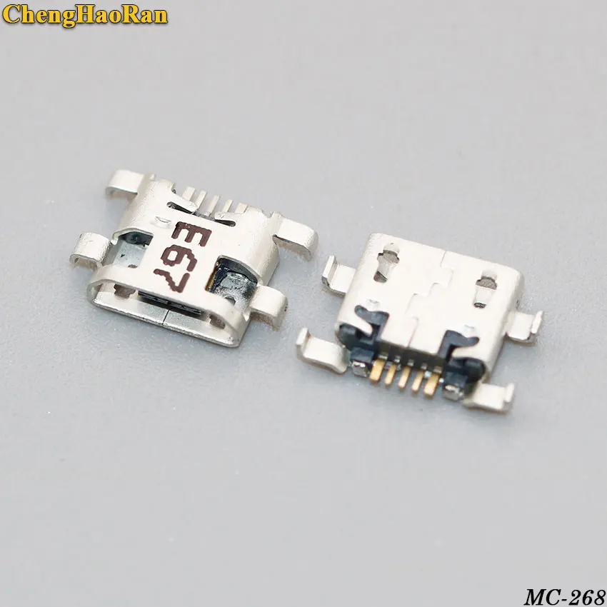 ChengHaoRan 20 100 шт. micro mini USB порт Разъем для зарядки Huawei honor 6/7i Mate 7 Mate7 v9play|Соединители| |