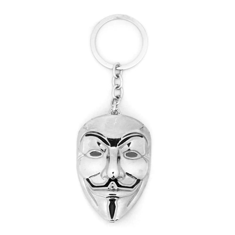 DC Movie V для Vendetta Маска сплав автомобильный брелок держатель лучший друг Выпускной