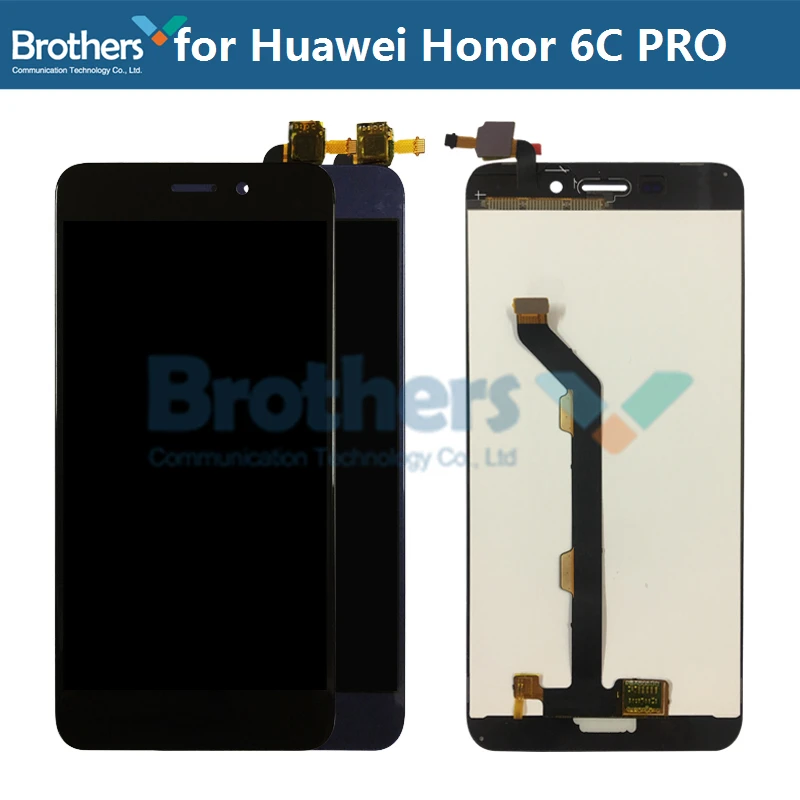 for huawei honor 6c pro lcd display touch screen digitizer assembly for honor 6c pro lcd jmm l22 al10 al00 lcd no logo free global shipping