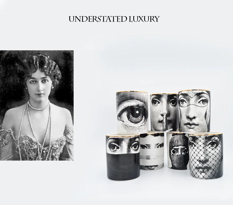 Подсвечник Fornasetti В миланском стиле для домашнего декора классический декор