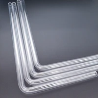bykski pmma petg hard tube od12mm od14mm od16mm 2mm thickness 90 degrees bending tube transparent 4pcslots