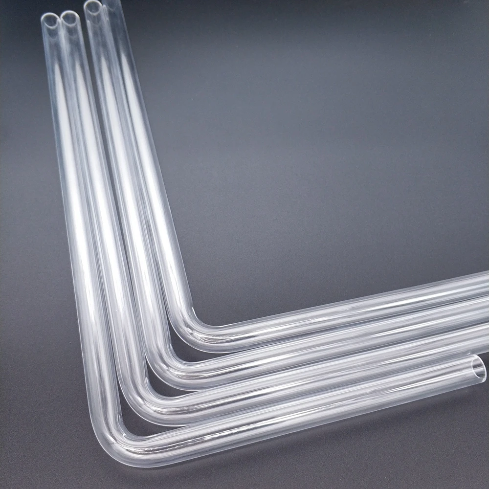 BYKSKI PMMA/PETG жесткая трубка (OD12mm/OD14mm/OD16mm) + 2 мм толщина 90 градусов гибкая прозрачная 4