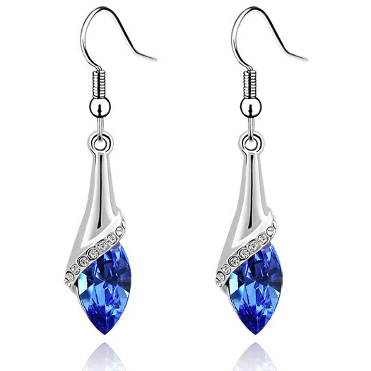 Австрийский Кристалл воды дропшиппинг серьги глаза ангела модные ювелирные