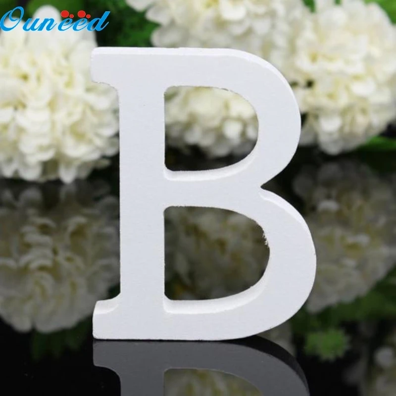 Ouneed Happy Home отдельно стоящие деревянные буквы Белый Алфавит Свадьба День Рождения