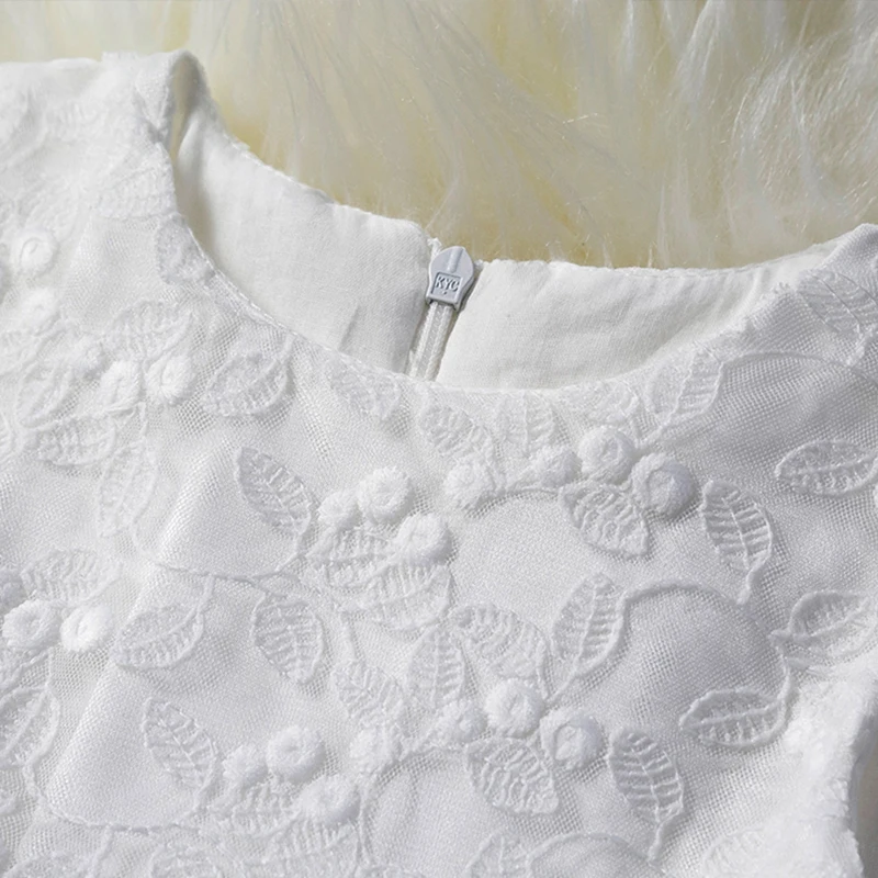 BOTEZAI summer new baby kid girl embroidered lace tutu dress little princess flower wedding party | Детская одежда и обувь