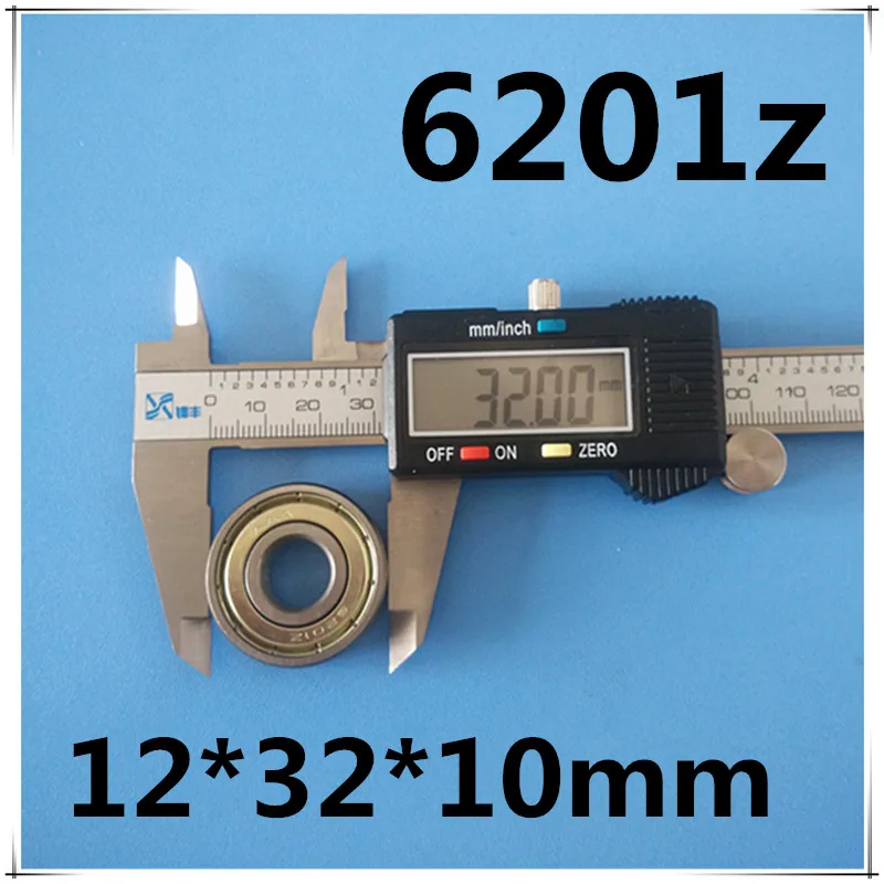 2 шт. 6201Zz одиночный ряд Глубокие шаровые подшипники 10X12X32 мм|bearing 10|bearing bearingbearing 12 |