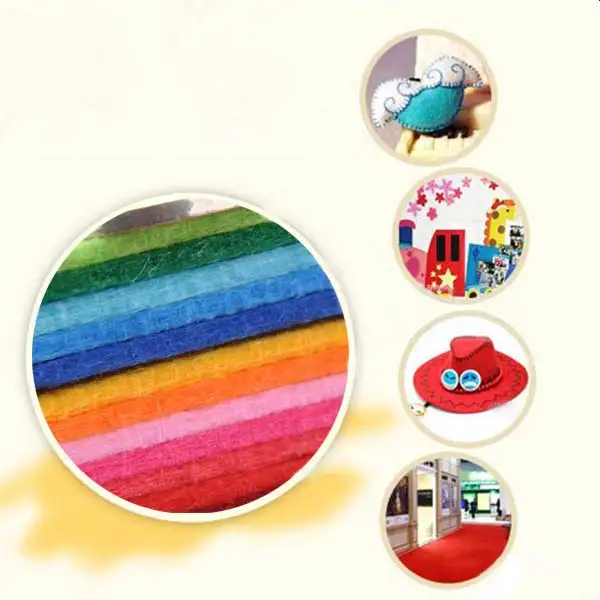 Популярно 10 шт Толщина 1 мм Полиэстеровая ткань PatchworkFelt Лоскутная Ткань для DIY