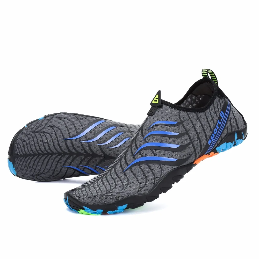 Voovix Men Women water shoes adult anti-skid Beach Shoes outdoor Sports Breathable Aqua Unisex Summer Rubber sneakers | Спорт и