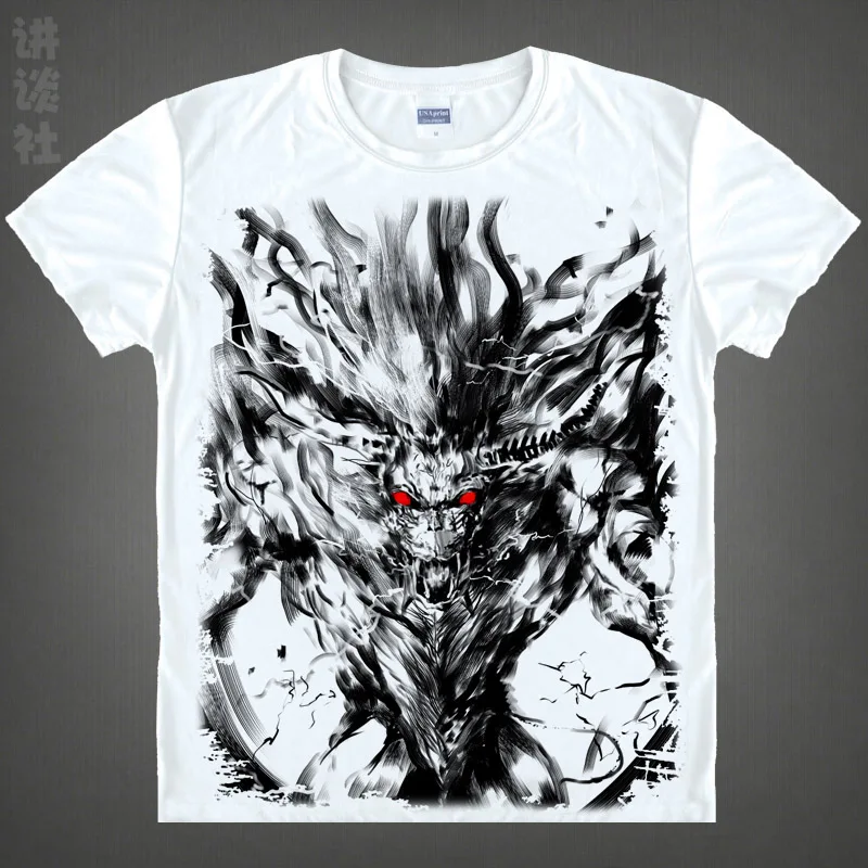 Футболка Coolprint с рисунком из аниме Монстр Хантер 4 онлайн футболки коротким