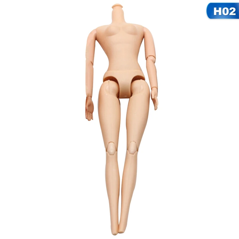1Pcs 29cm Jointed DIY Doll Body Without Head DIY Movable Nude Naked Doll Body For Doll Toys For Children Gifts - Цвет: H02