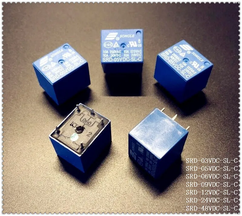 5 шт./лот реле мощности SONGLE Φ контактов 3V 5V 6V 9V PCB типа | Строительство и ремонт
