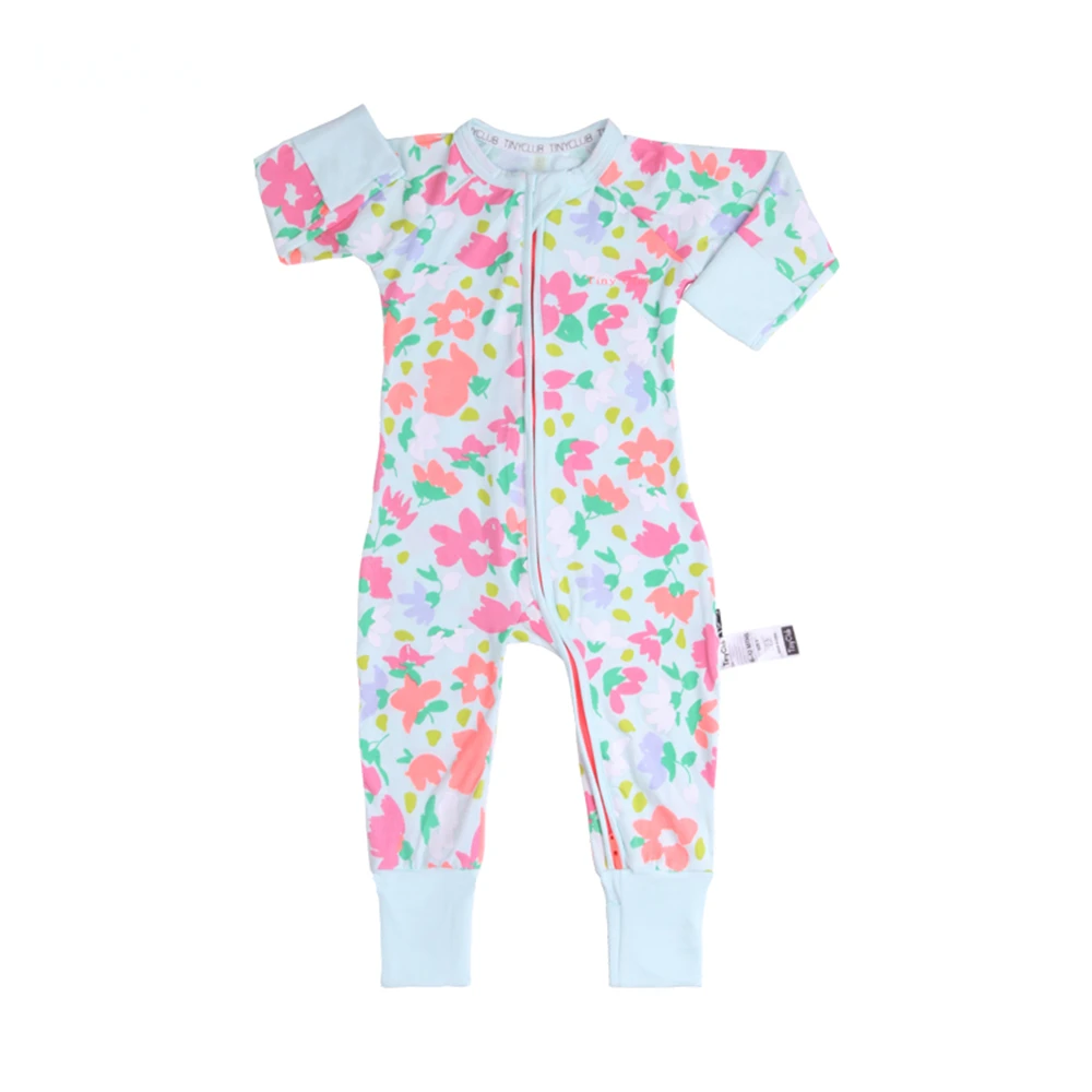 Infant Jumpsuit Long Sleeves Floral Romper Baby Boy Girl Clothes Tiny Cottons New Born Toddler Onesie Overall Outfits Pajamas | Детская
