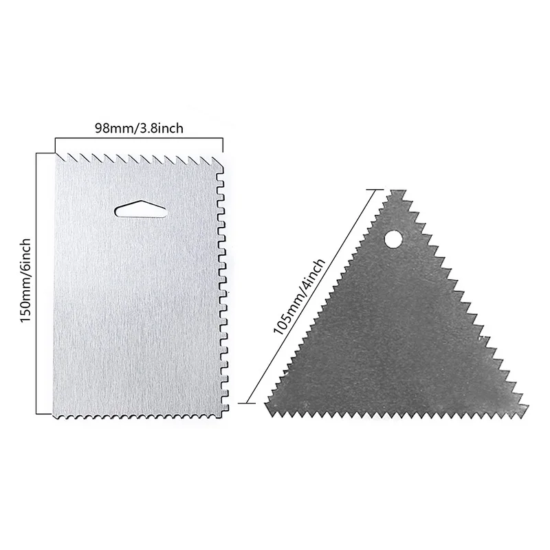 Расческа дизайн торт боковой скребок для льда глазурь Гладкий край набор