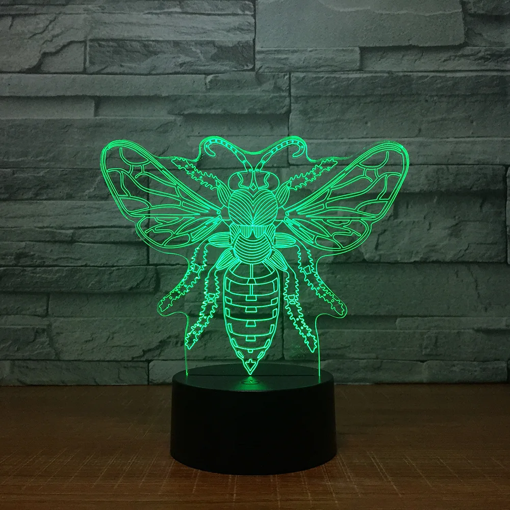 2018 Новый Бабочка 3d светильник светильники Красочные ночника Usb Питание сенсорный