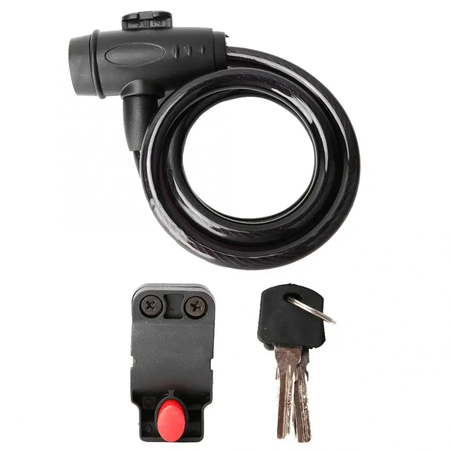 Велосипедный замок с цепью портативный для безопасности велосипеда телефон