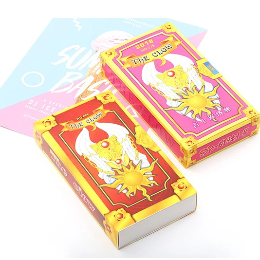 1 комплект Аниме Sakura Cardcaptor Clow Card Косплей Prop KINOMOTO SAKURA Card Hope Card Cardptor карты с Сакурой Таро аниме периферия