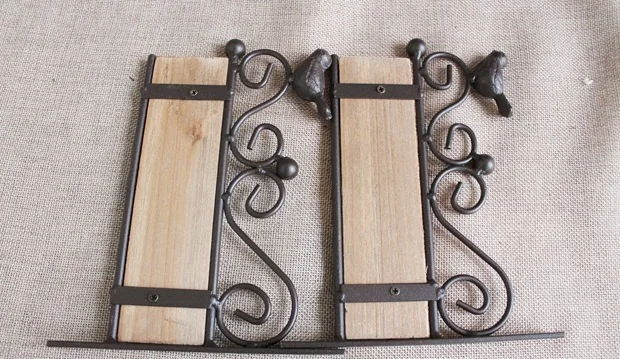 Zakka американский деревенский сад Кованое железо цельная деревянная птица мини