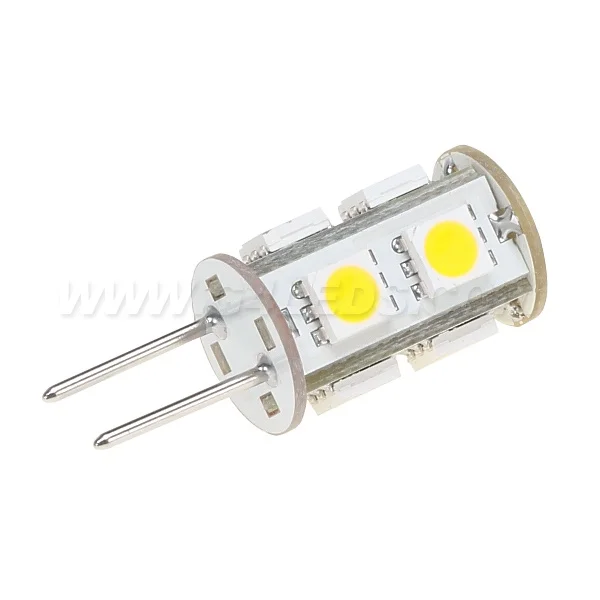 Бесплатная доставка SMD LED G6.35 Lamp 5050 9pcs DC10 30V/AC10 20V White Warm white 5 шт./лот|led g6.35|warm whiteled lamp