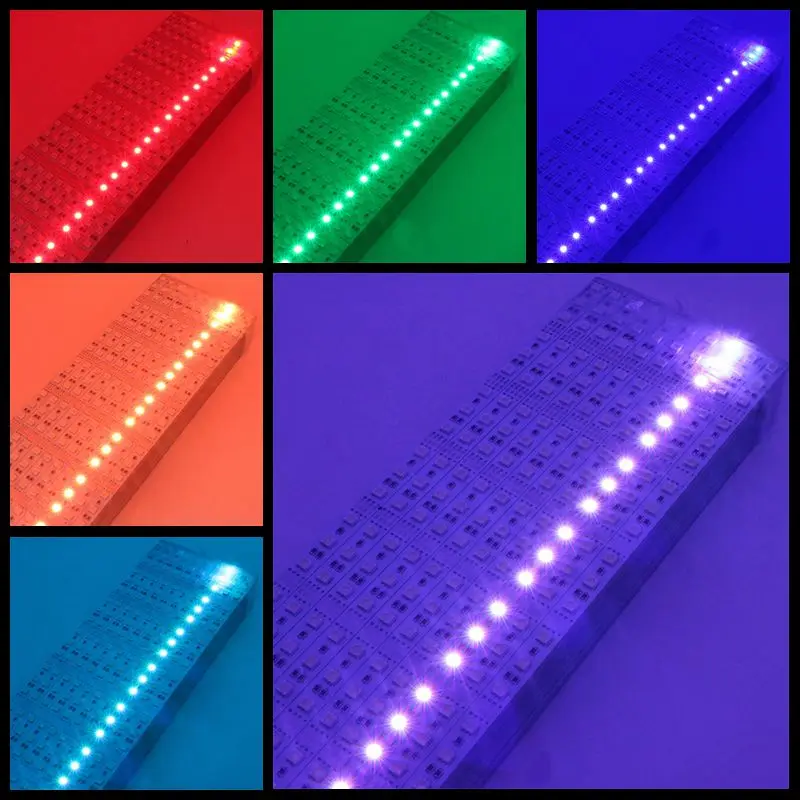 Жесткая светодиодная лента 5050 RGB 1 м 60 светодиодов жесткая светильник та не