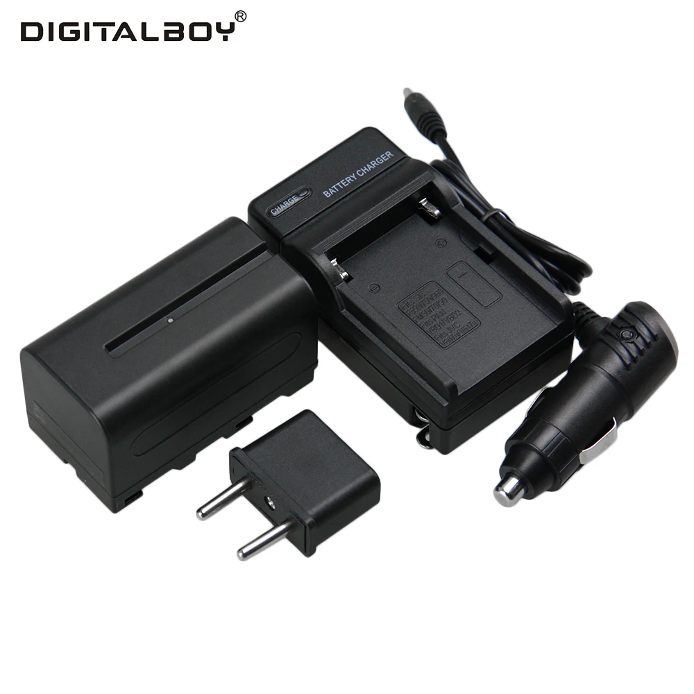 Digtail мальчик 4800 мАч 7.4 В 1 шт. Батарея + Зарядное устройство NP F750 npf750 Перезаряжаемые