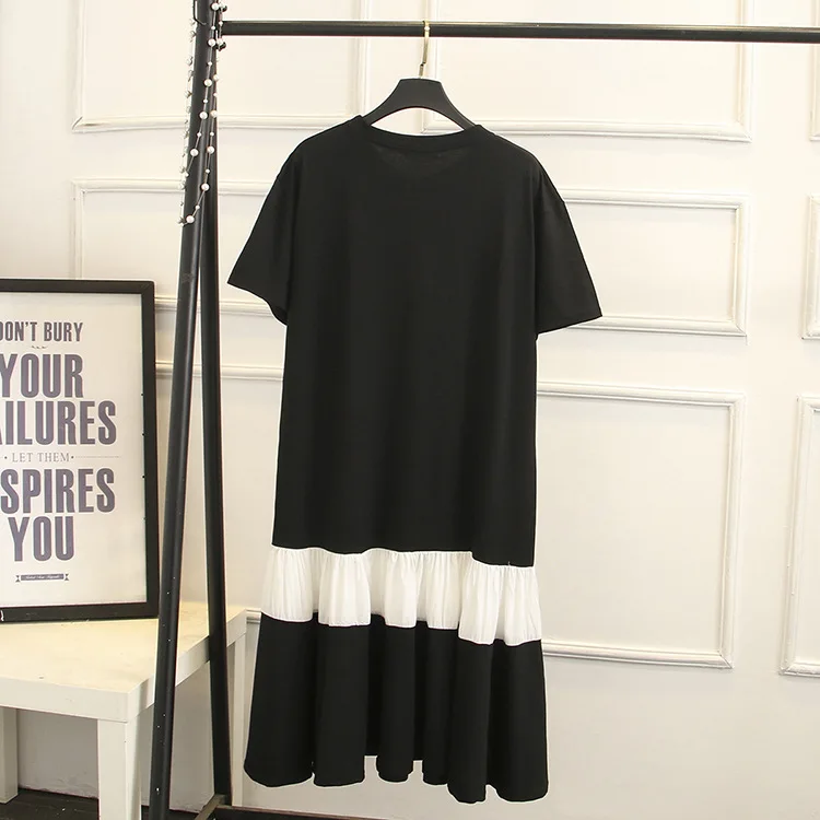 2019 Повседневные платья больших размеров летняя женская одежда модное свободное