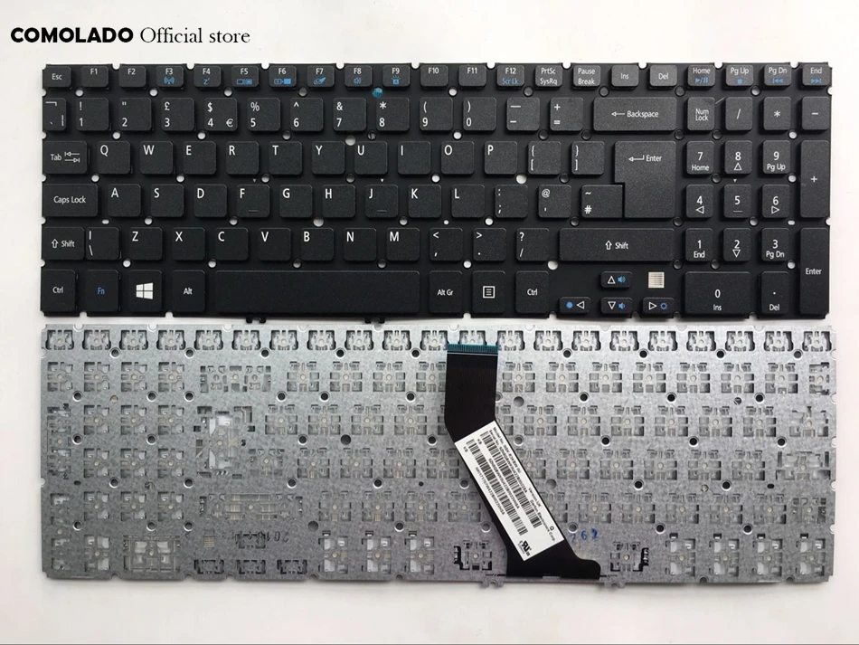 Клавиатура для ноутбука Acer V5 531 551 MS2361 571G 531G 571 581 572 573G 573 с подсветкой британская