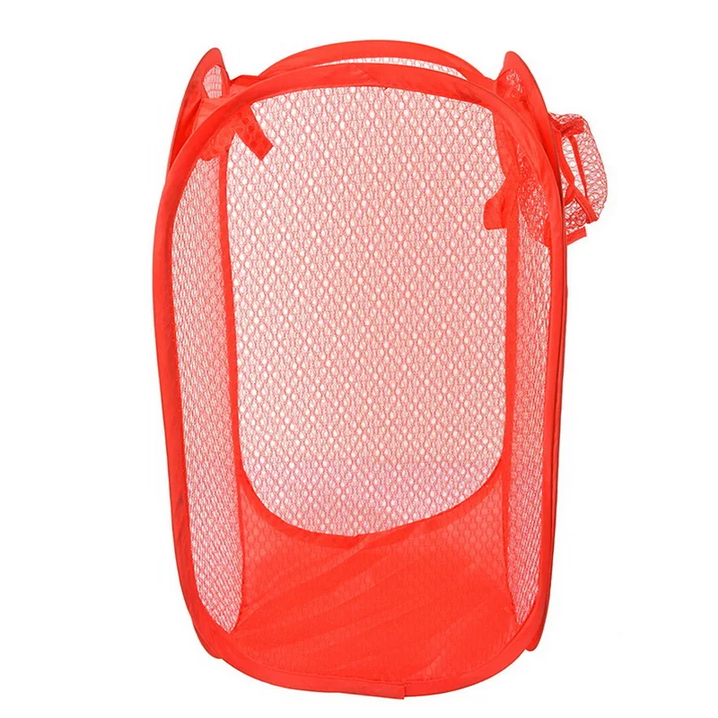 Фото Hoomall 30x53 см складная нейлоновая сетка корзина для белья игрушка хранения грязной Hoomall 30x53 см складная нейлоновая сетка корзина для белья игрушка хранения грязной