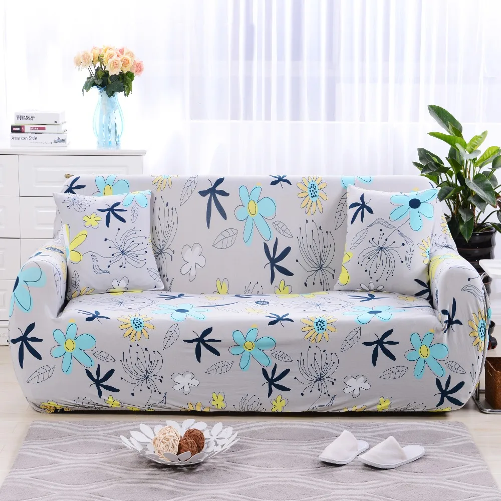 

Растягивающийся чехол для дивана, универсальный эластичный чехол из полиэстера с цветочным рисунком для гостиной, 31