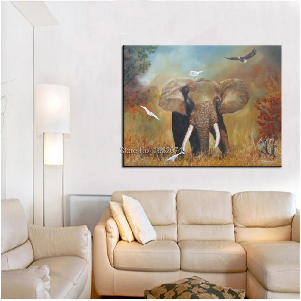 Топ художника ручной работы музейная качественная картина маслом слона на