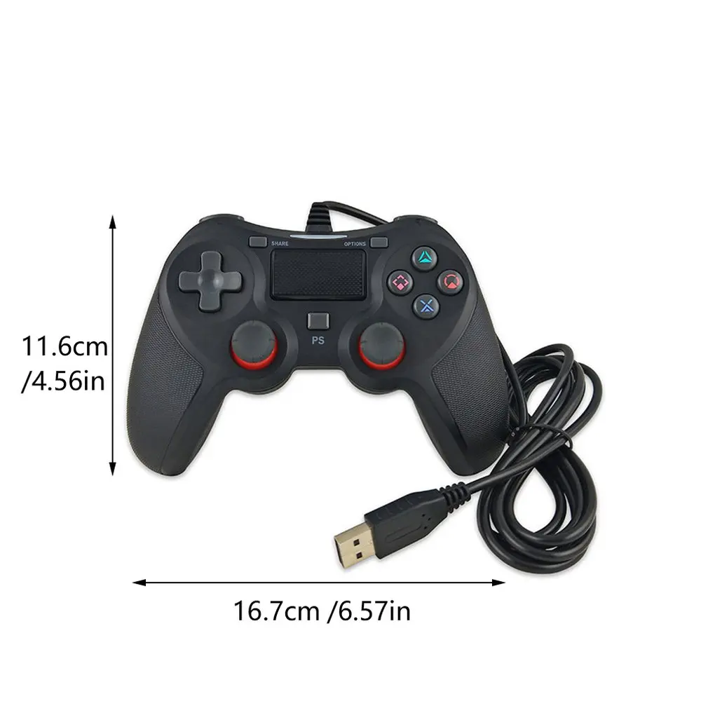 USB проводной геймпад для Playstation Sony PS4 контроллер Джойстик ПК консоль с кабелем |