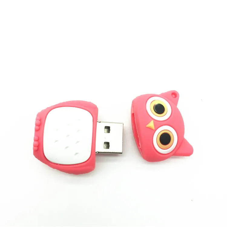 Горячая Распродажа USB 2 0 флеш накопитель с милой совой внешний 64 ГБ 32 16 8 4 Гб