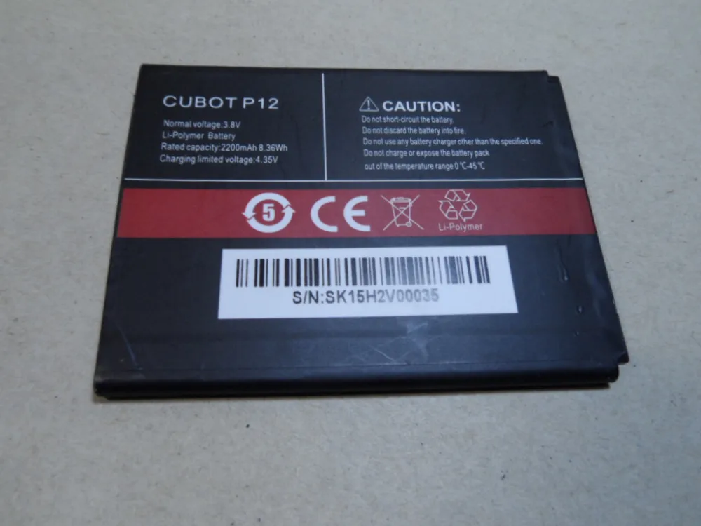 

CUBOT P12 Battery High Quality Original 3.8V 2200MAH Battery Replacement for CUBOT P12 Smart Phone