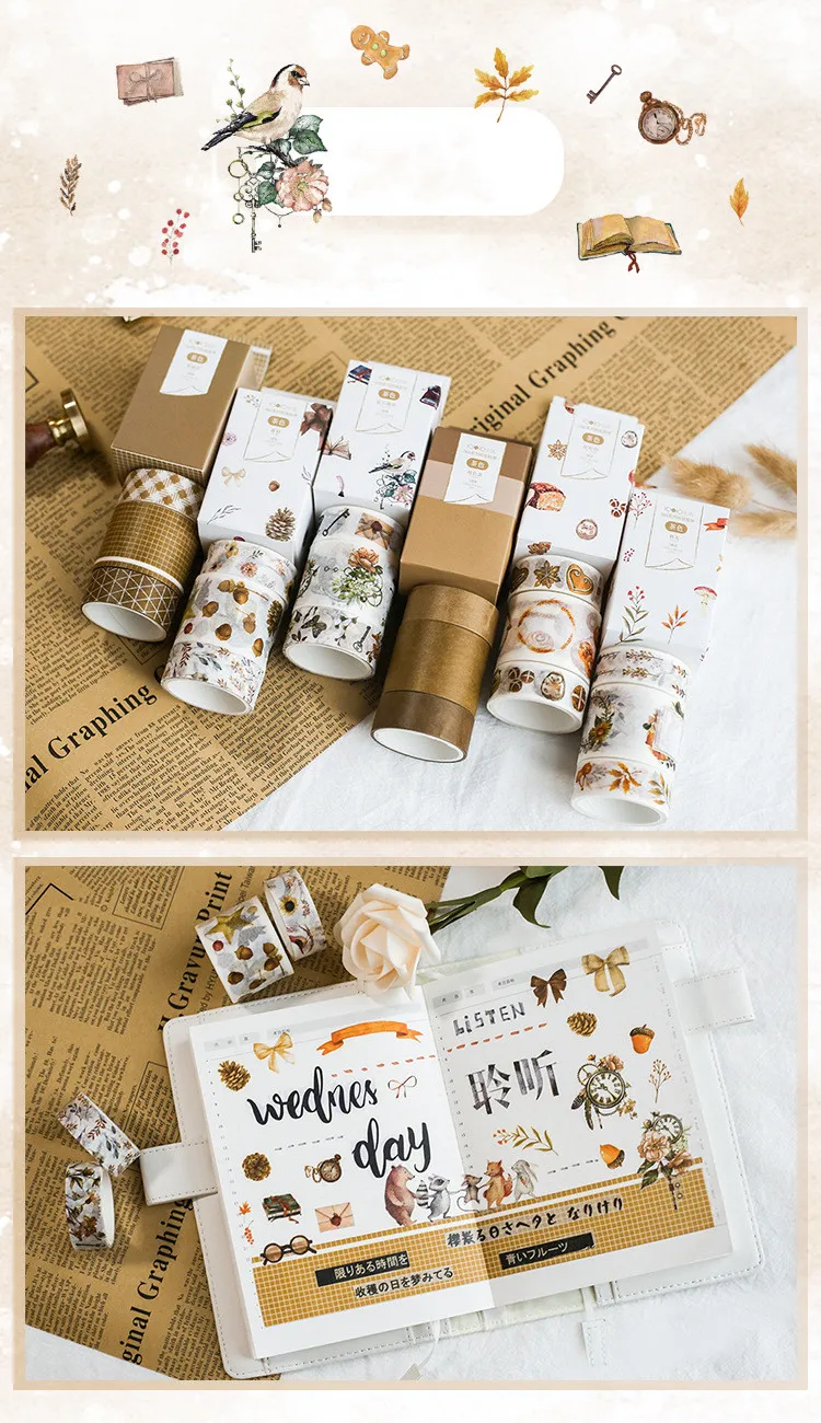 3 шт./кор. Kawaii красивая летняя лимонная DIY клей малярный скотч Единорог цветок бумажная этикетка Стикеры книжной графике ленты
