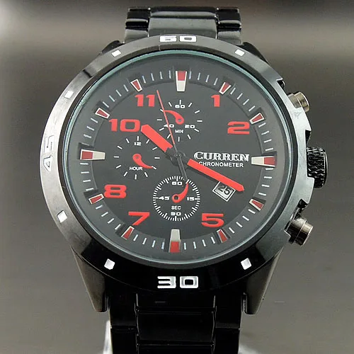 WH150 CURREN новый 2016 оптовая продажа модные спортивные ВОДЫ кварцевых часов Дата для
