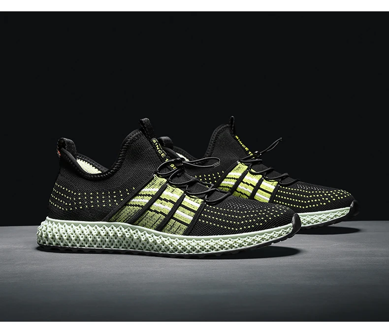 KJEDGB 4D удобная мужская повседневная обувь Flyknit дышащая эластичная лента мужские кроссовки высокая эластичная обувь Мужская взрослая Мужская теннисная обувь