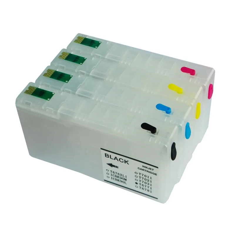 4 шт./лот чернильный картридж авто Постоянный чип с чернилами для принтера Epson IC92M