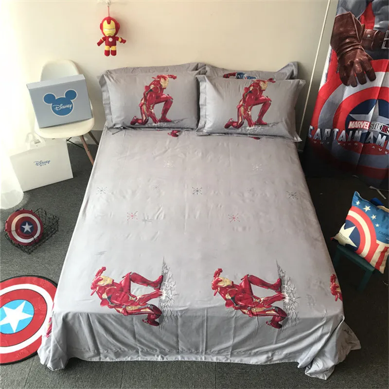 3D marvel Железный человек Квин-сайз стеганое одеяло размеры: комплект для обычной