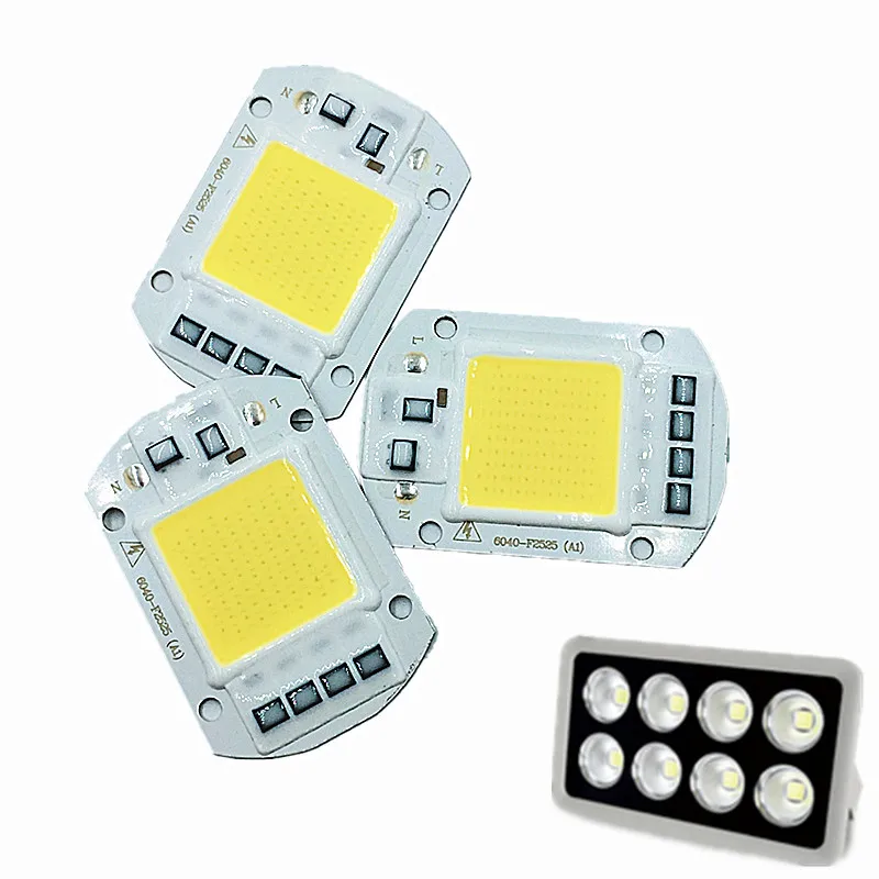 Светодиодный COB чип белый 50 Вт 220 В переменного тока 110 10 шт.|led white chip|led 50w coblamp for |