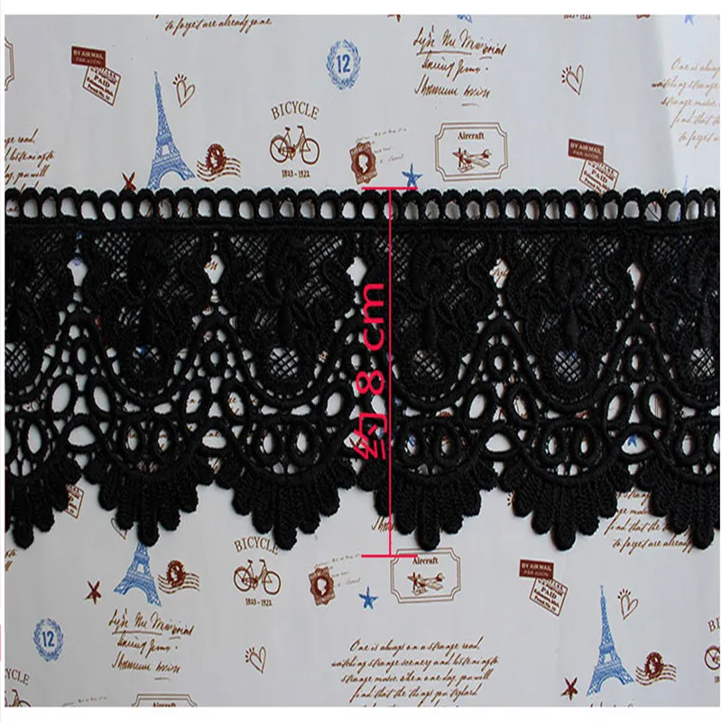 Sweater Hem Lace Dress Accessories Cotton Hollow Water Soluble Trim Clothes Skirt Decoration Milk Fabric | Дом и сад