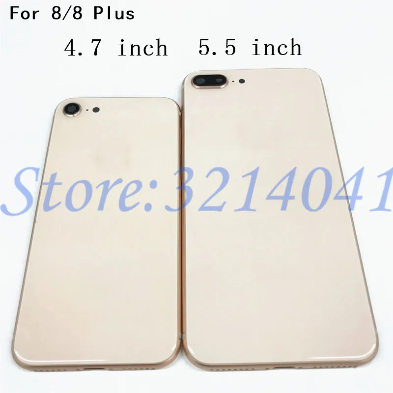 Для iPhone 8G 8 Plus корпус крышка батареи средняя рамка + боковой ключ и лоток для