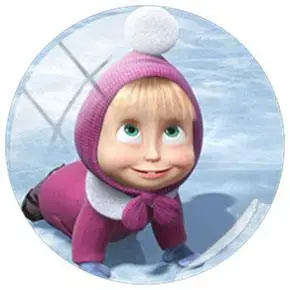 MS69 JWEIJIAO мультфильм аниме Litte девушка и животное большой коричневый Медведь DIY стекло кабошон узор купол демонстрационная плоская задняя часть ювелирных изделий - Цвет: MS69