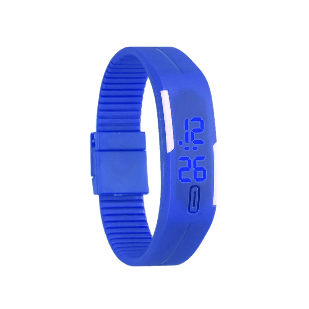 Часы Reloj Deportivo Mujer мужские женские резиновые светодиодный часы Дата спортивный браслет для девочек мальчиков студентов детские часы Kadin Saat* A