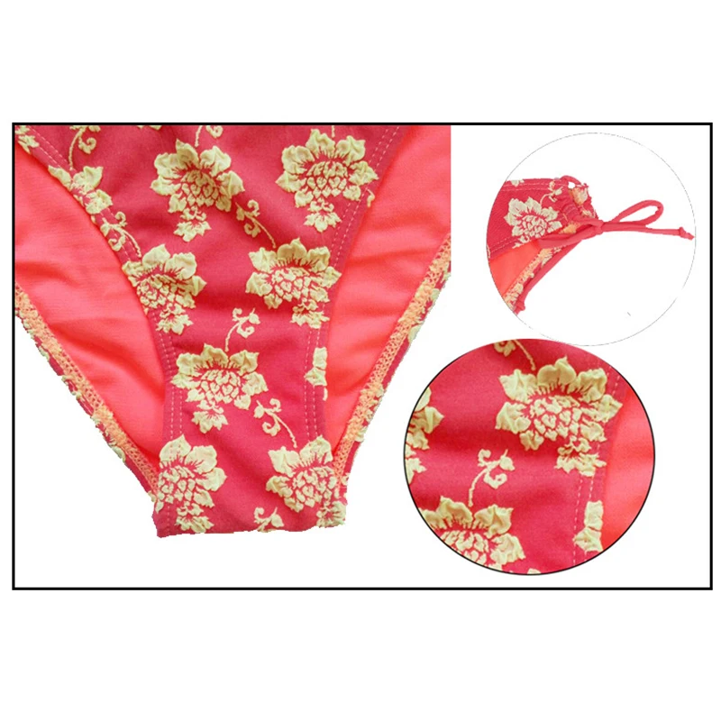 

High Quality Floral Embroidery Sexy Big Breasted Women Bikini Swimwear Low Waist Girl Swimsuit 2 Colors Pool Party Bathing suit