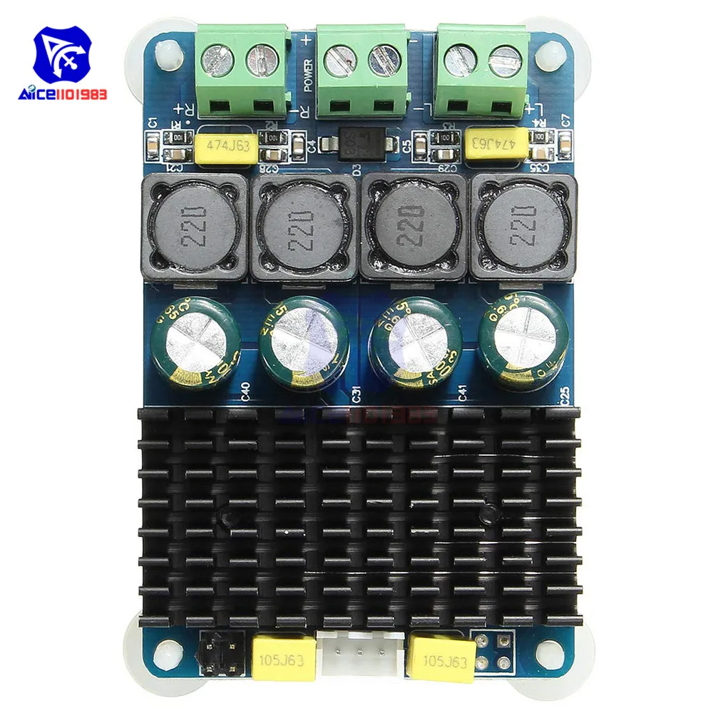 TDA7498 HF20 модуль усилителя мощности звука двухканальный 2x100 Вт усилитель DC 8-32 в цифровой усилитель доска