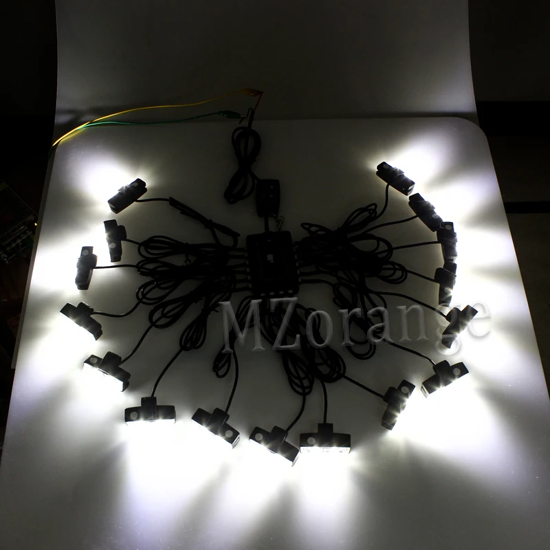 DC 12 В 32 Вт беспроводной пульт дистанционного управления 16X2LED скорая помощь полицейский светильник контроллер мигалка автомобиля стробоскоп Предупреждение аварийный внешний светильник