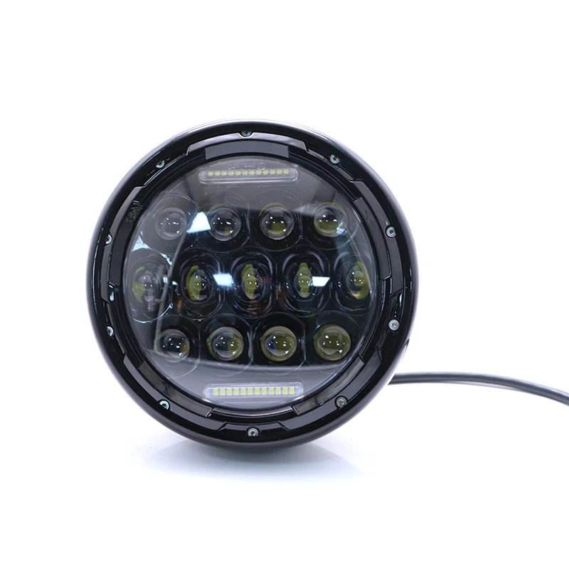 Мотоциклетная 7 &quotсветодиодная фара дюймов DC 12V мотоциклетная Ретро черная