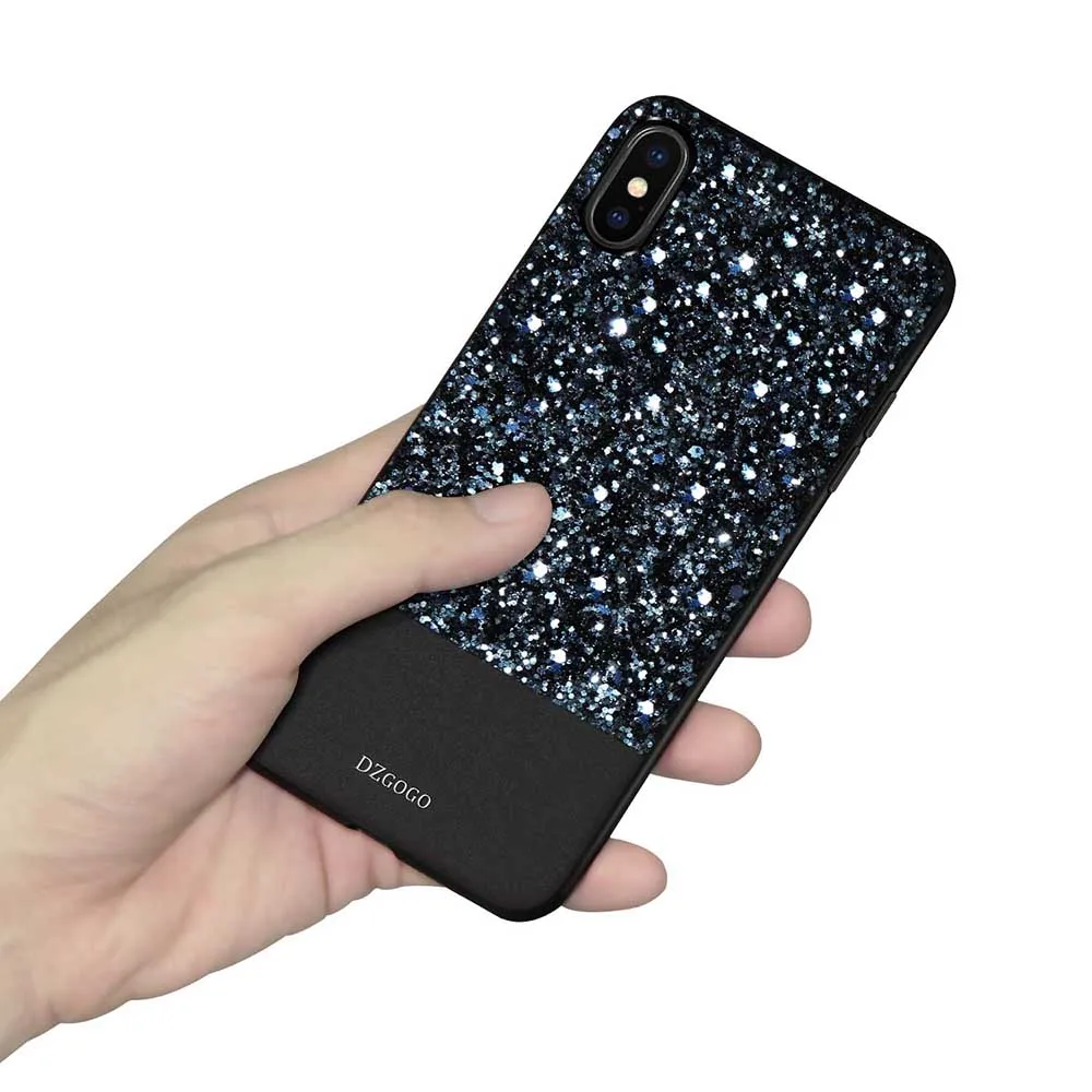 Для Apple iPhone XS Max чехол DZGOGO роскошный блестящий чехол с полной защитой Тонкий Стиль задняя крышка для iPhone 6 6s 7 8 Plus X XR XS Max чехол