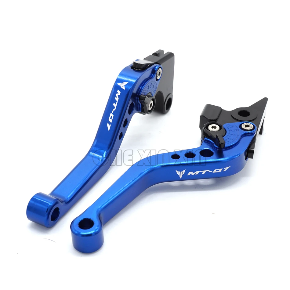 New Short With LOGO MT 07 CNC Motorcycle Adjustable Brake Clutch Levers For YAMAHA MT07 MT-07 FZ-07 Tracer 700 2014-2018 | Автомобили и