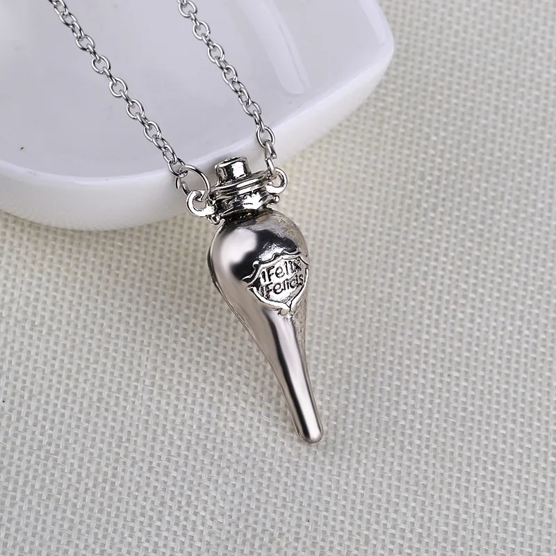 Ожерелье с надписью Felix Felicis Potion винтажные подвески и ожерелья из металлического сплава 24 шт./лот|felix felicis|necklace